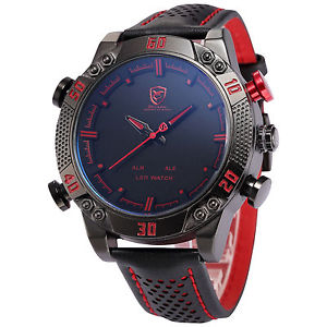 Часы спортивные наручные Шарк (черно-красные) - купить по низкой цене.Часы shark watch.
