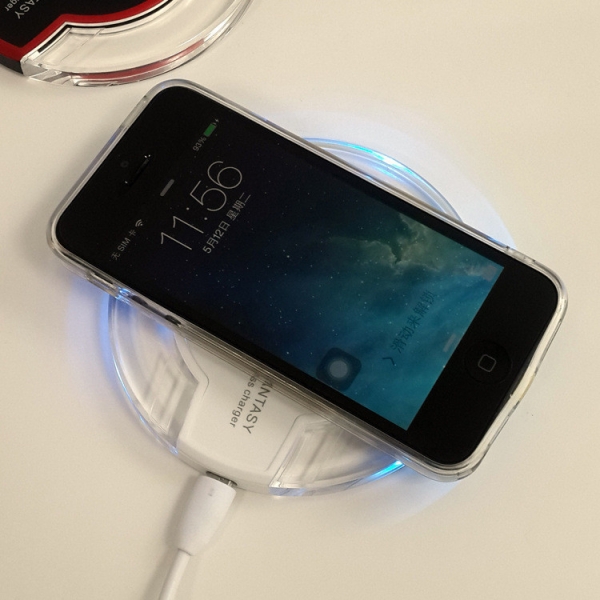 Беспроводное зарядное устройство для iphone (комплект) - цвет белый