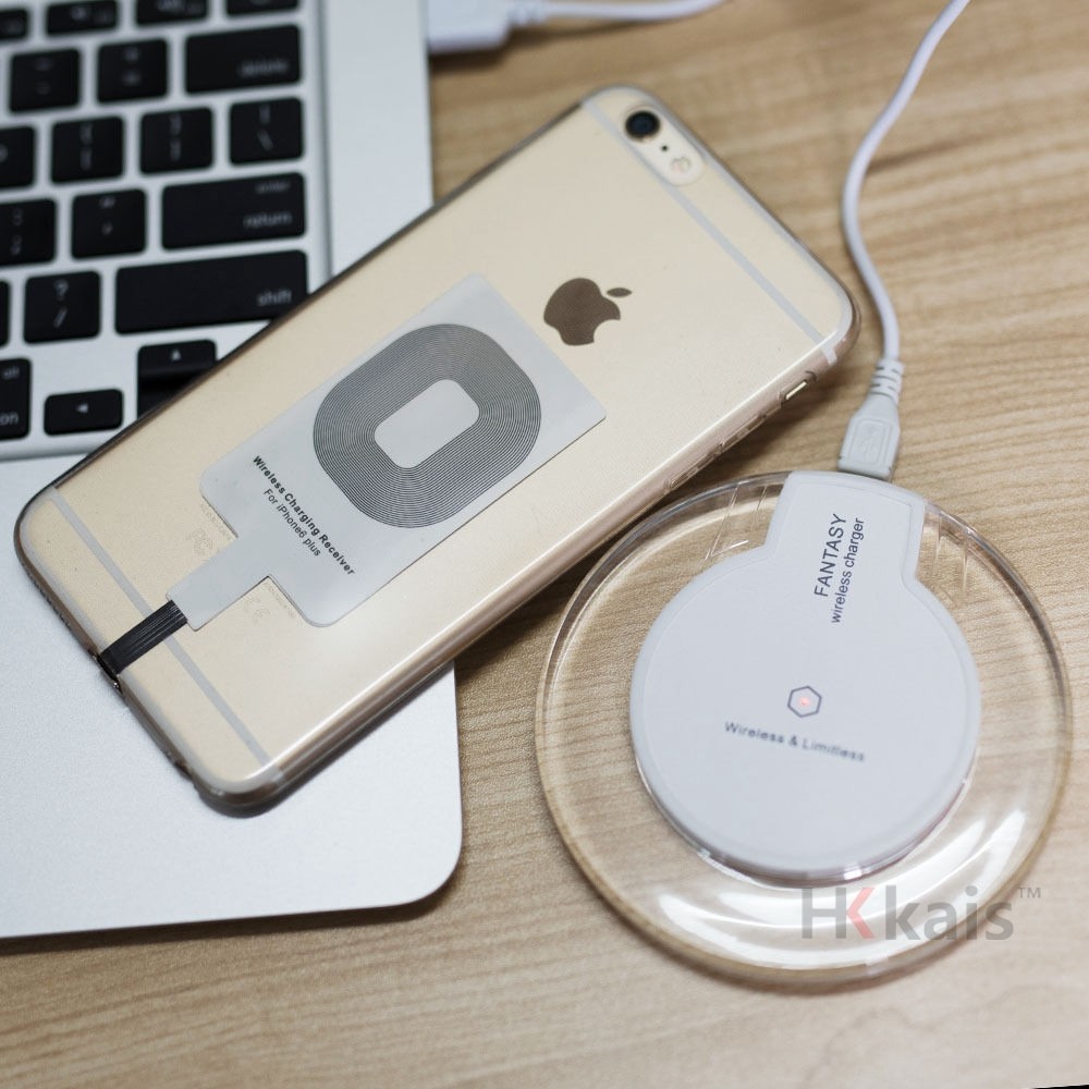 Беспроводное зарядное устройство для iphone (комплект) - цвет белый